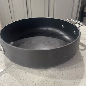 Sleek Black Cookware Pan with Handles